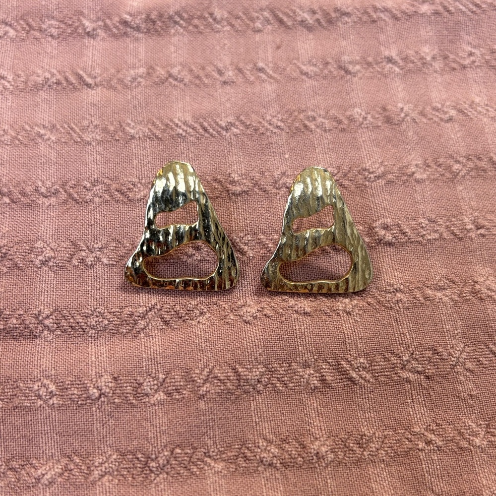 Minimalist French Golden Post Earrings